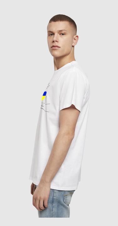 Produktbild Merchcode Peace - 2 Hand Heart White Basic T-Shirt - 113083 (XL)