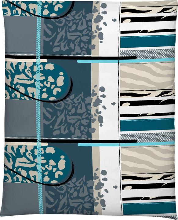 Weiss, Grau, Schwarz, Türkis, Beige