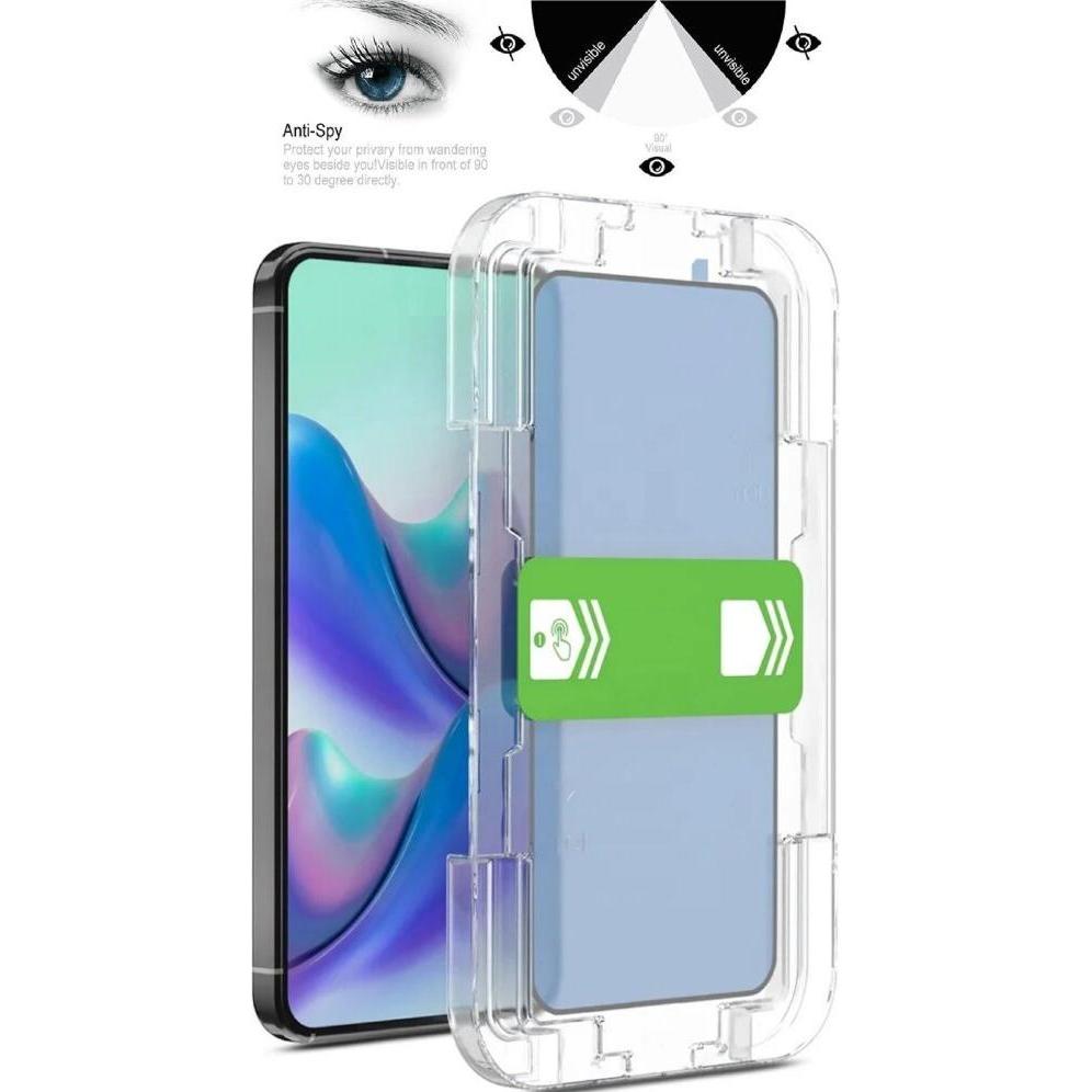 Protectorking 2x Echtes Tempered 9H Panzerhartglas Blickschutz (2 Stück, Apple iPhone 15 Pro Max), Smartphone Schutzfoli...