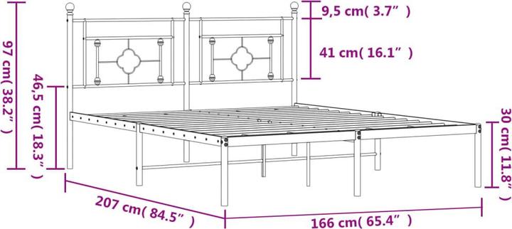 Image du produit vidaXL Bettgestell (160 x 200 cm)