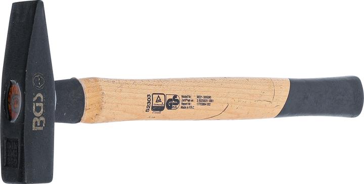 Produktbild BGS Schlosserhammer Hickory-Stiel DIN 1041 300 g (391 g)