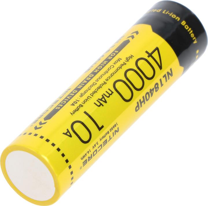 Produktbild Nitecore 18650 Li-Ion Akku, NL1840HP, 4000mAh, mit Schutzschaltung