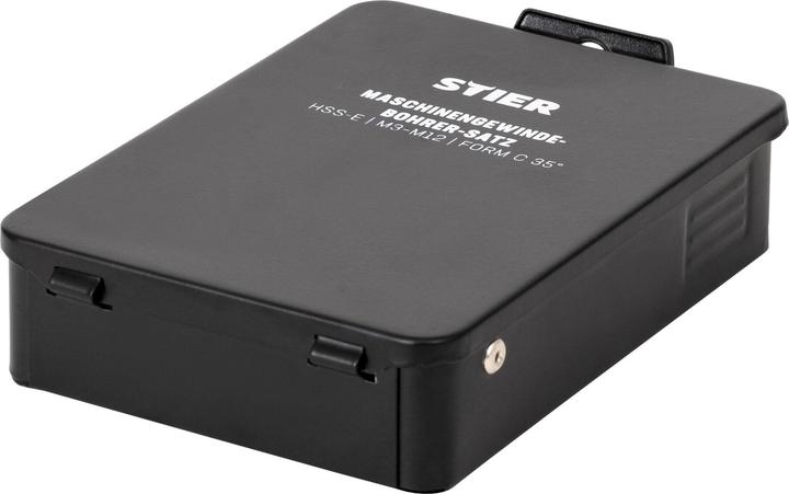 Produktbild Stier Maschinengewindebohrer-Satz HSS-E Co5 M3-12 Form C 35° 14-tlg.