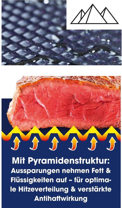 Immagine prodotto Bratmaxx Aluminium Pfanne 24 cm (24 cm, Padella per friggere, Alluminio, Acciaio inossidabile)