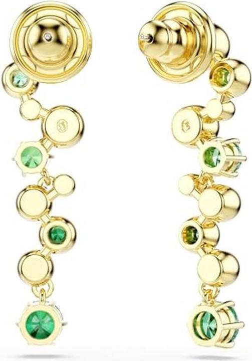 Produktbild Swarovski Constella Drop Ohrhänger Verschiedene Schliffe Grün Goldlegierungsschicht (Swarovski Metall)