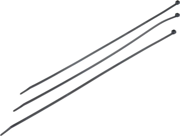 Actual product image VR-Technics Cable tie 370 x 4.8mm, black, 100 pieces (Velcro cable ties, 370 mm, 100 pcs.)