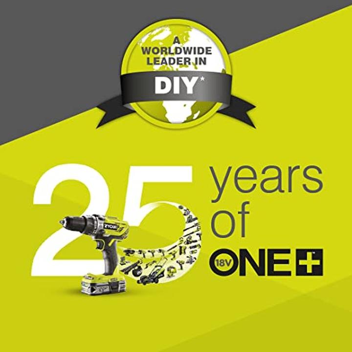 Immagine prodotto Ryobi 2 Akkus 18 V One 5,0 Ah mit Schnellader - Lithium+ Technologie für längere Laufzeit (18 V)
