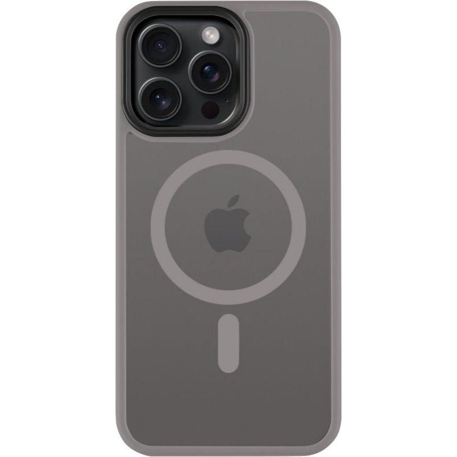 Tactical MagForce Hyperstealth Cover for iPhone 15 Pro Max Light Grey (Apple iPhone 15 Pro Max), Smartphone Hülle, Grau