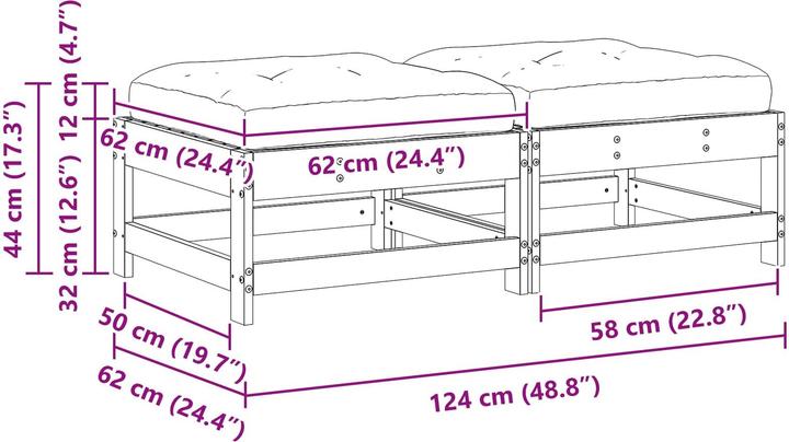 Produktbild vidaXL Outdoor-Sofa