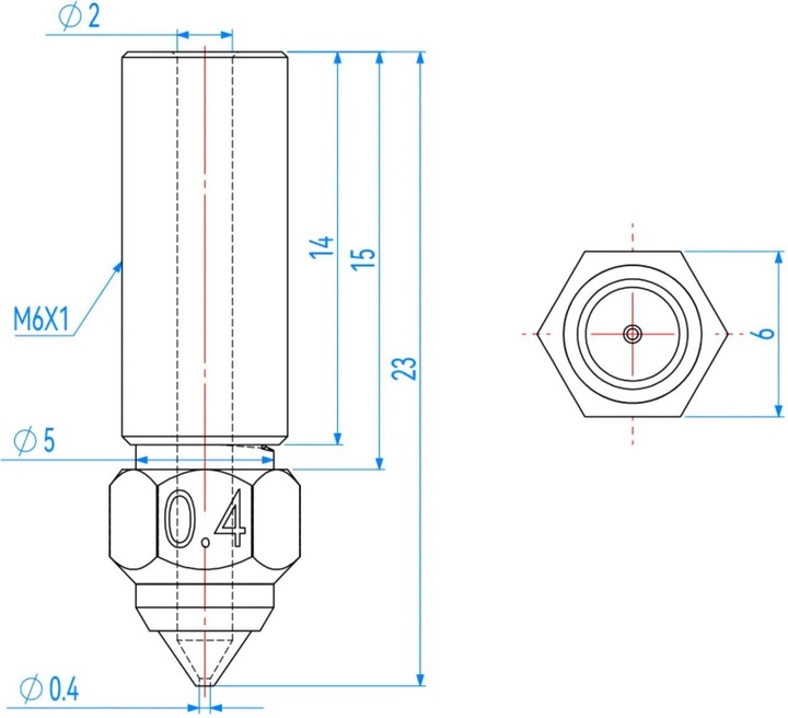 Immagine prodotto Creality Ugello Ugelli di ricambio per K1/K1 Max/CR-M4 8 pezzi (Spazzola)