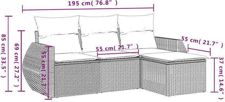 Immagine prodotto vidaXL Garten Sofagarnitur