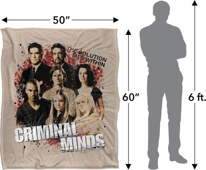 Image du produit Criminal Minds - Couverture SOLUTION LIES WITHIN (152 x 127 cm)