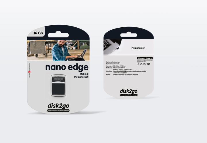 Image du produit Disk2go nano edge (16 Go, USB-A)