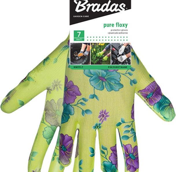 Actual product image Bradas Ladies' gardening glove pure floxy, coloured, L (L)