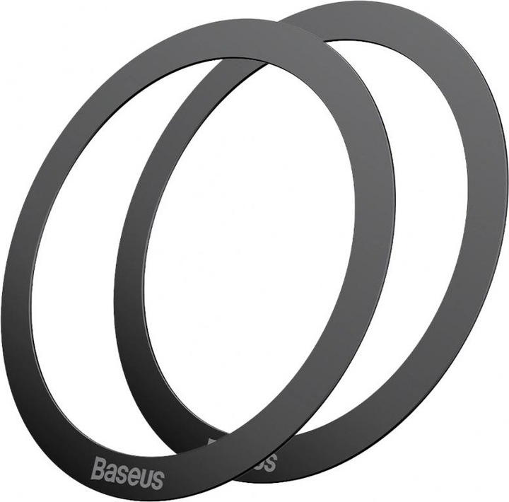 Immagine prodotto Baseus Anello metallico magnetico della serie Halo (2 pezzi/confezione) Nero