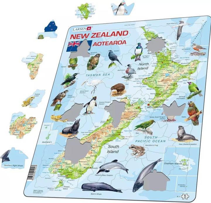 Actual product image Larsen Jigsaw - New Zealand (71 pieces)