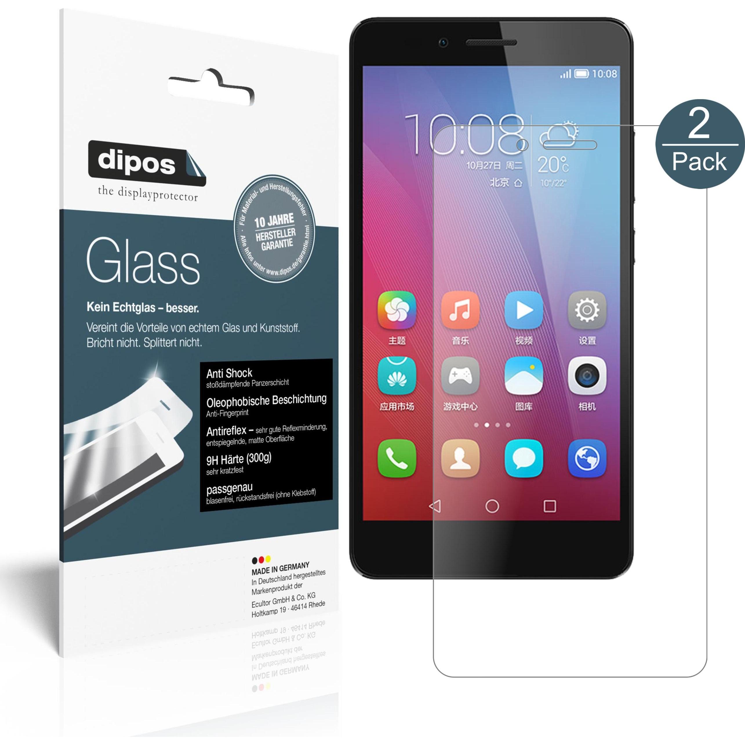 Dipos Displayschutz Anti-Shock (1 Stück, Honor 5X), Smartphone Schutzfolie, Transparent