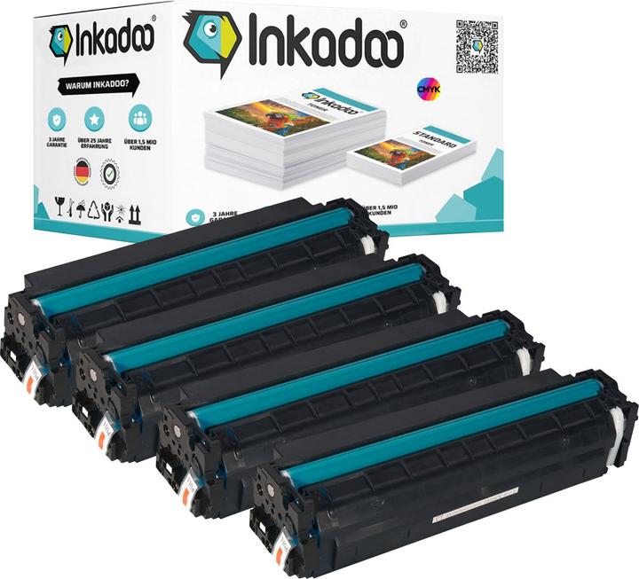 Produktbild Inkadoo Kompatibel Toner für HP Color LaserJet Pro M 252 dw (M, C, Y, BK)