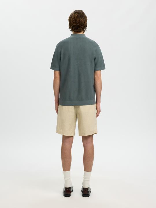Produktbild Selected Slhcran Ss Knit Structure Zip Polo Noos (S)