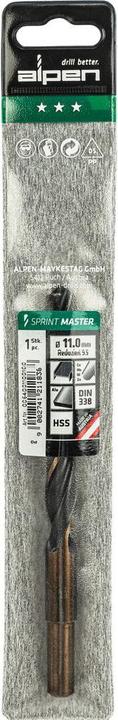 Actual product image Alpen Sprint drill Sprint Master (11 millimetres)