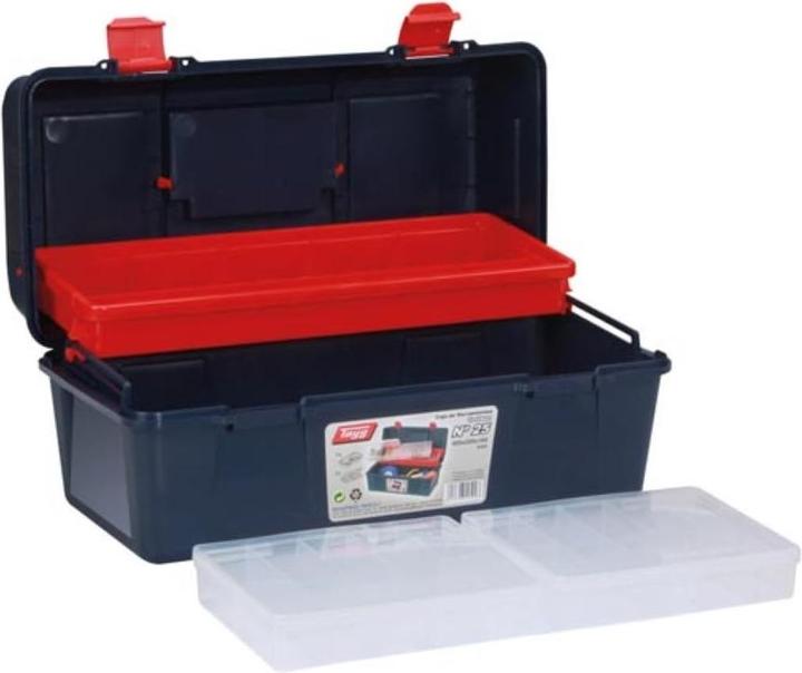 Produktbild Velleman - Werkzeugkasten - 400 x 206 x 188 mm - mit Tragekasten und Sortimentskasten