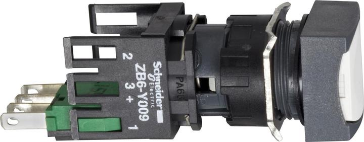 Produktbild Schneider Electric Drucktaster, weiss Ř 16, flach, o. XB6CA11B