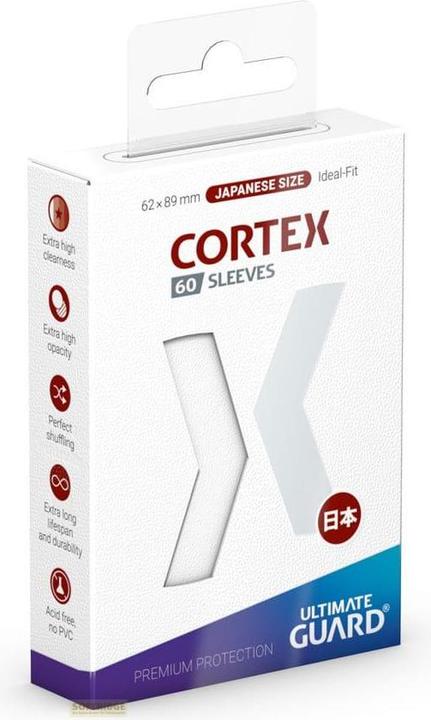 Produktbild Ultimate Guard 60 pochettes Cortex Sleeves format japonais Blanc