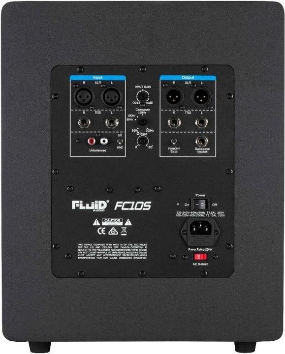 Produktbild Fluid Audio FC10S - Aktywny 10 subwoofer studyjny (Subwoofer aktiv, 1 Stk., 1x 200 W)