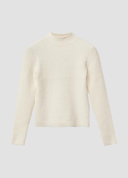 Produktbild s.Oliver Strickpullover Strickpullover im Slim Fit mit Stehkragen (134, 140)