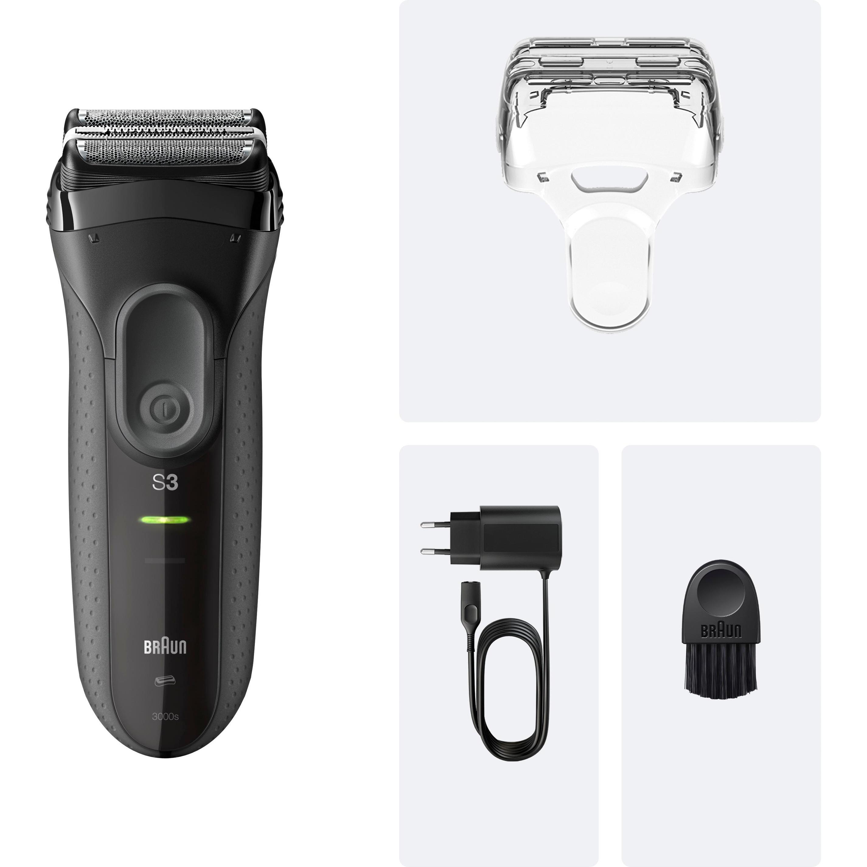 Braun Nero Rasoio Elettrico, Series 3+