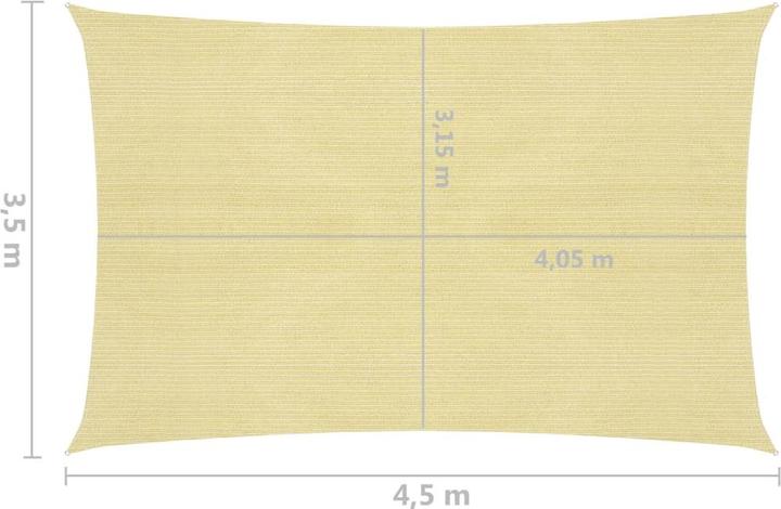 Actual product image vidaXL Sonnensegel (350 x 450 cm)