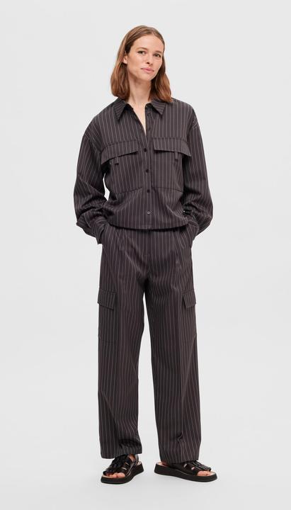 Actual product image Selected Pinstripe Cargo Trousers