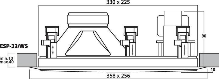 Produktbild Monacor ELA-Hi-Fi-Wand- und -Deckenlautsprecher (1 Stk.)