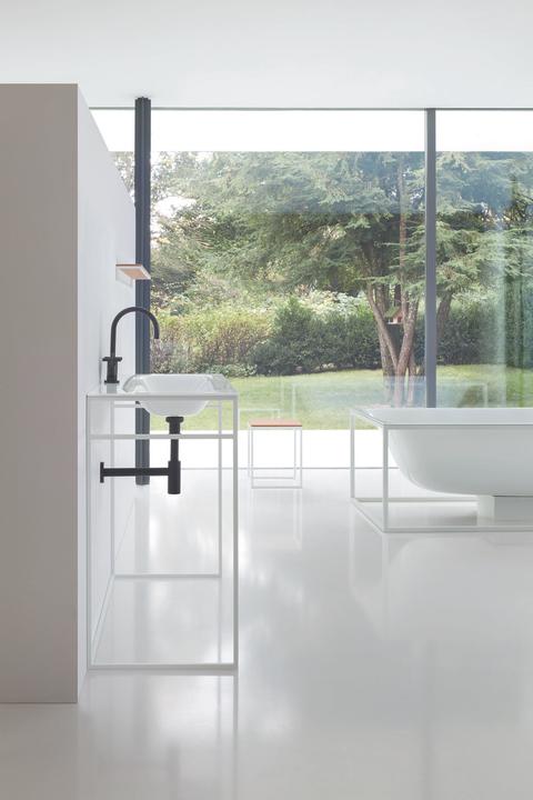 Image du produit Bette Cadre pour lavabo Lux Shape Q011 80x49,5 cm noir mat sans lavabo (495 mm, 800 mm)