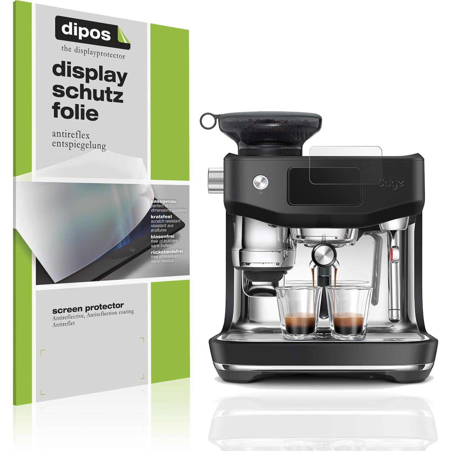 Dipos Schutzfolie Matt für Sage Oracle Jet, Zubehör Kaffeemaschinen, Transparent