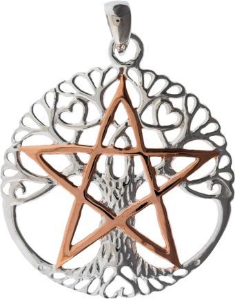 Image du produit Berk Anhänger „Lebensbaum mit Pentagramm“