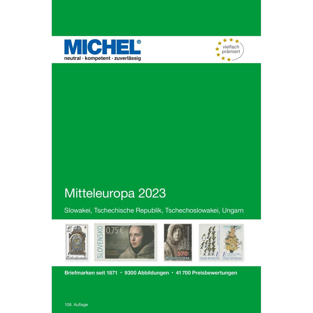 Thumbnail - Mitteleuropa 2023, Ratgeber von MICHEL-Redaktion