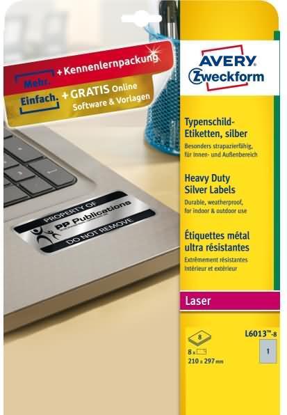 Actual product image Avery Nameplate labels