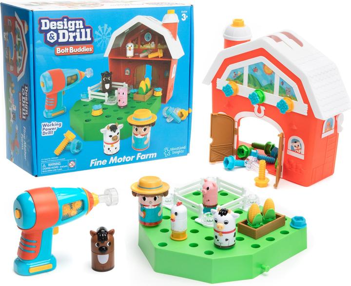 Learning Resources Design & Drill Bauernhof-Spielzeugset (ab 3 Jahren)