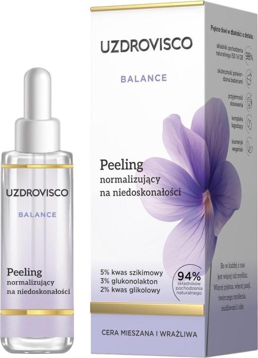 Actual product image Uzdrovisco Balance peeling normalizujący na niedoskonałości 30ml (Cleansing scrub, 30 ml)