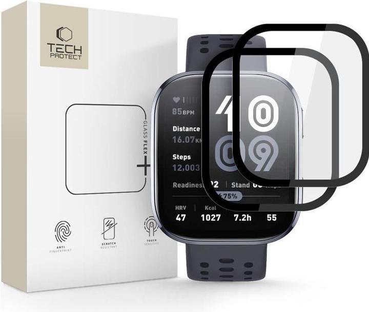 Actual product image Hofi Glass Flex+ Hybrid Glass 2-pack for Amazfit Bip 6 - Black