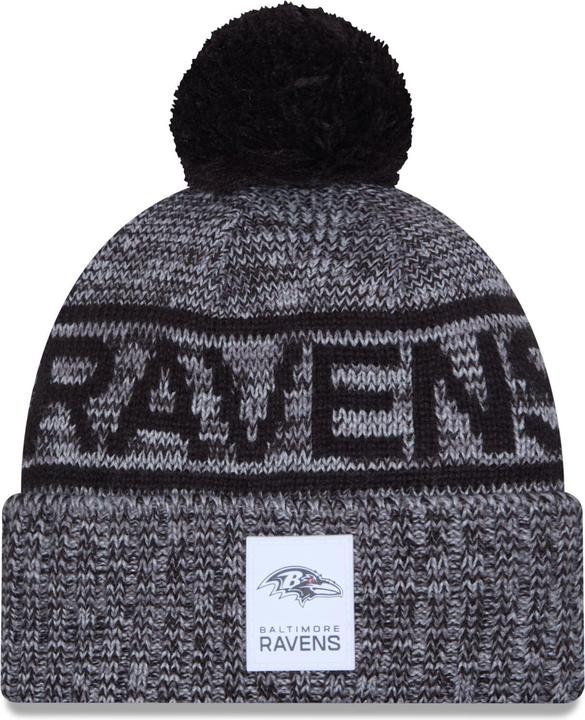 Image du produit New Era Bommel Wintermütze Sideline Baltimore Ravens (Taille unique)