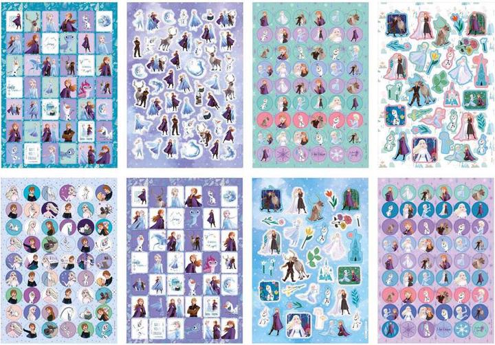 Actual product image Grafix Frozen A5 glitter sticker set 8 pieces