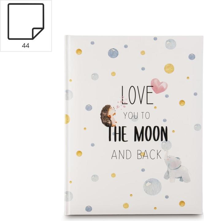 Actual product image Hama Baby diary "To The Moon", 22x29 cm, 46 illustrated pages