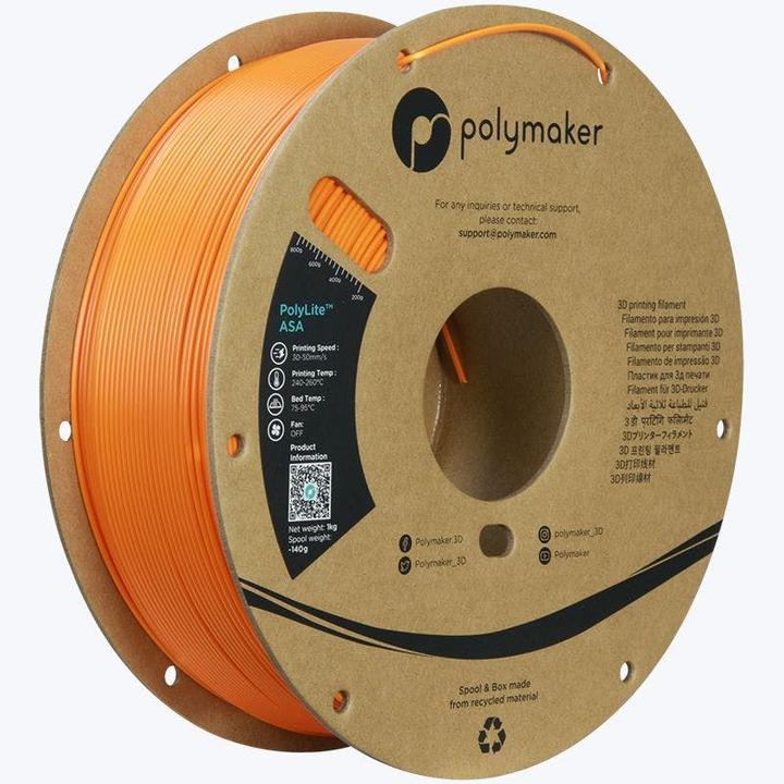 Produktbild Polymaker PolyLite ASA Orange 1,75 mm 1000 g (ASA, 1.75 mm, 1000 g)