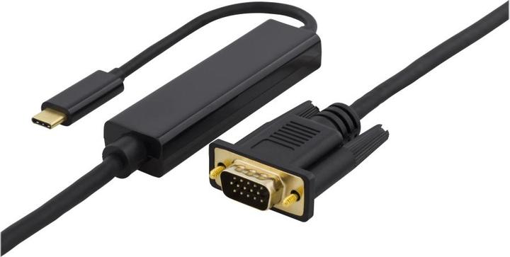 Immagine prodotto Deltaco USBC-1089-K adattatore cavo video USB Type-C VGA (D-Sub) Nero (VGA)