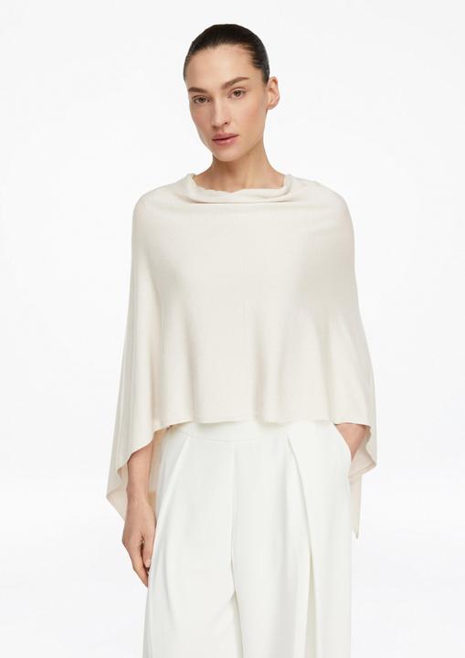 Actual product image Comma Glitzergarn-Strick-Poncho – perfektes Cover-up (One size)