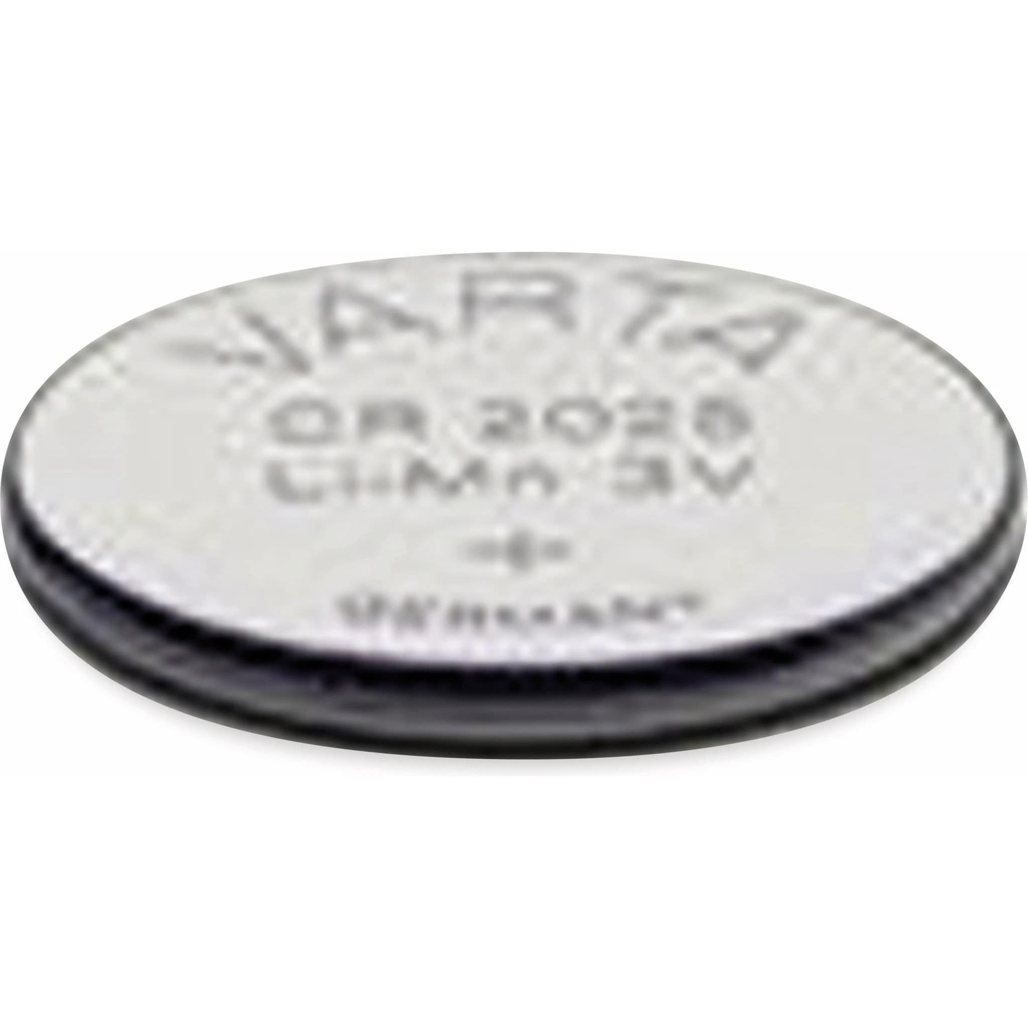 Varta Lithium Knopfzelle CR2025, 20 Stück, 3 V, 170 mAh (20 Stk., CR2025, 170 mAh), Batterien + Akkus