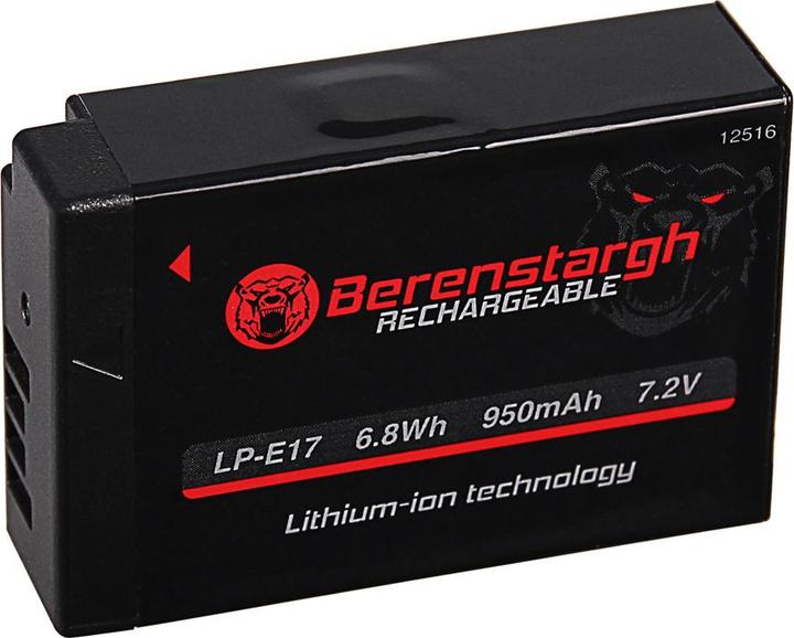 Berenstargh Akku f. Canon LP-E17 EOS 200D 750D 760D 8000D Kiss X8i M3 Rebel Rebel T6i (Kamera Akku)
