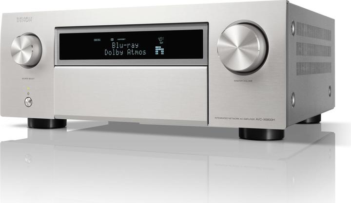Actual product image Denon AVC X6800H 11.4-channel amplifier with 8K video and 3D audio *silver* (11.1.4 Channel)